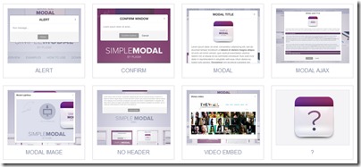SimpleModalのデモ画面画像