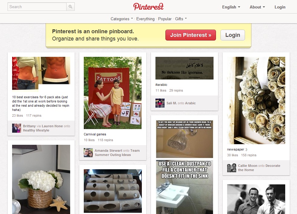 Pinterest - Home