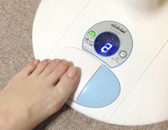 足スイッチ扇風機 足で押す