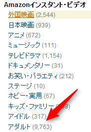 Amazonインスタントビデオ ラインナップ