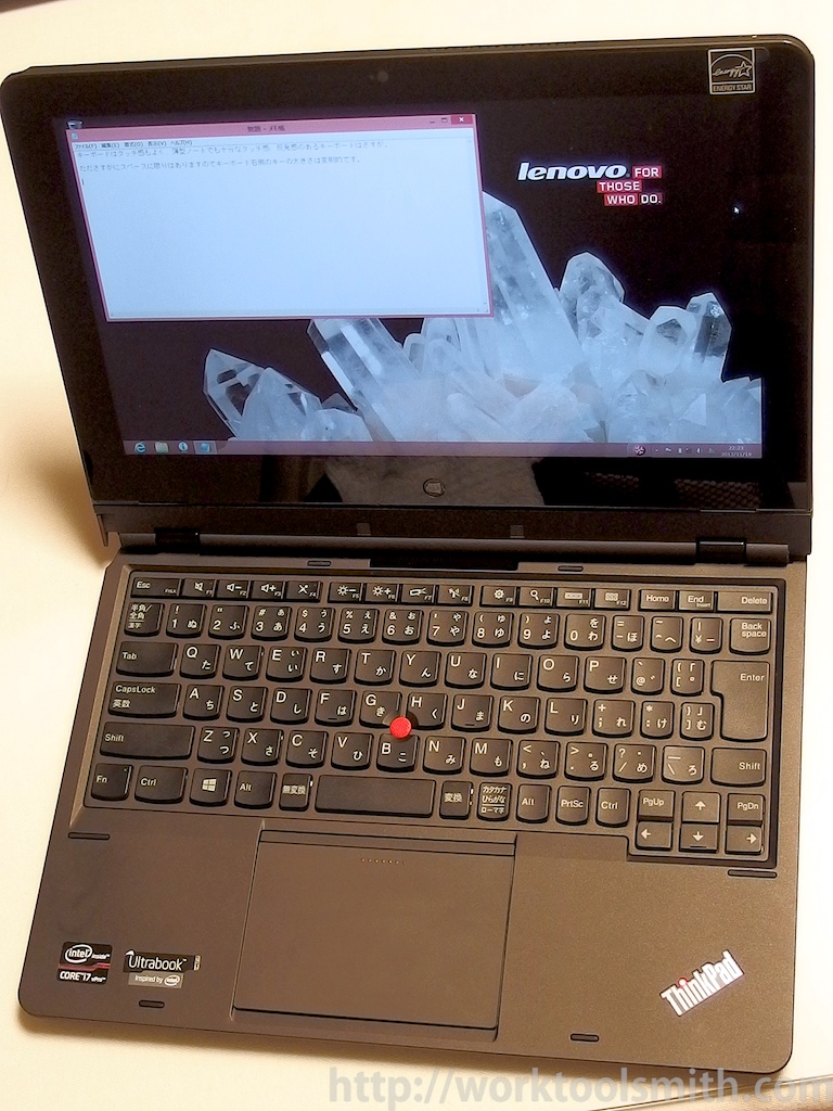 thinkpad-helix 画面の感じ