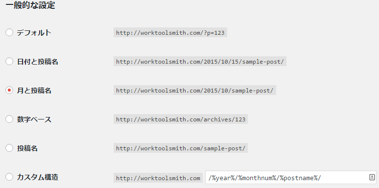 WordPress Permalink