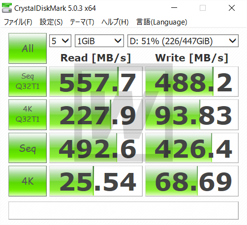Crucial BX200 ベンチマーク2