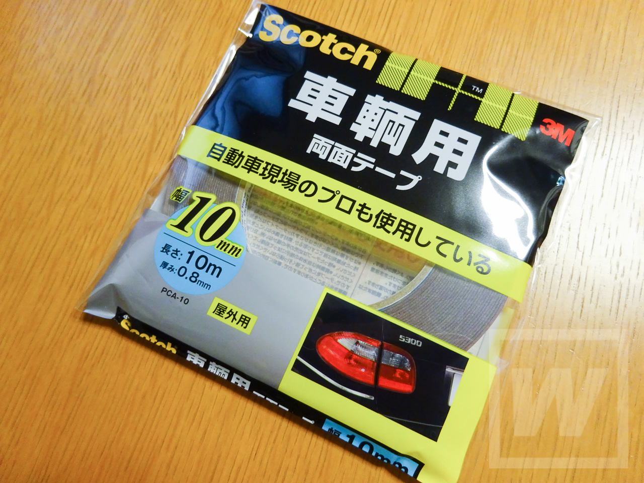 新着セール Scotch 車輌用両面テープ PCA-20R 3M 屋外用 幅20mm 長さ10m 厚み0.8mm M2 