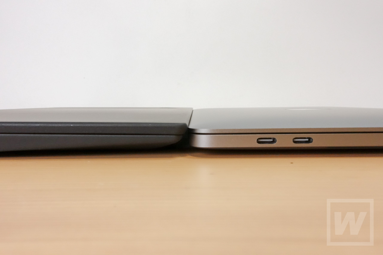 ThinkPadX1Carbon-MacBookPro 厚さ比較-レビュー-04