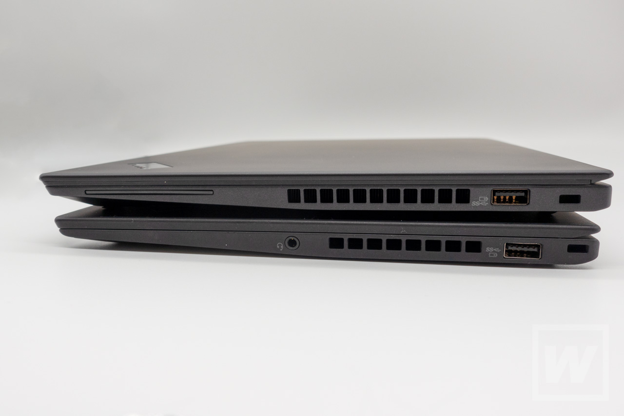 上 T490s、下 X1 Carbon 2017