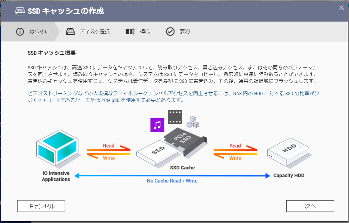 QTS SSDキャッシュ解説