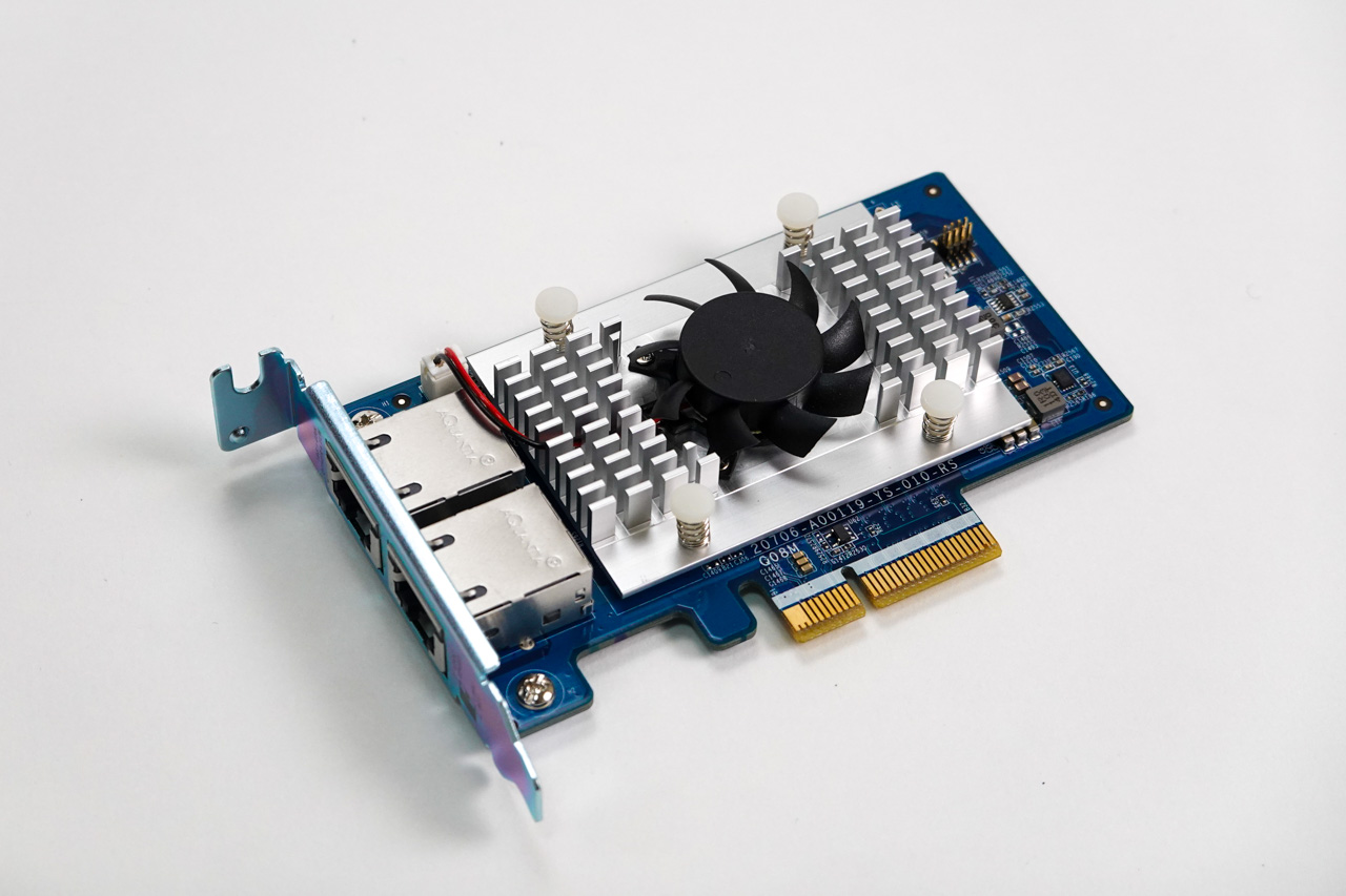 QNAP QXG-10G2T-X710 10GbE対応PCIeカード