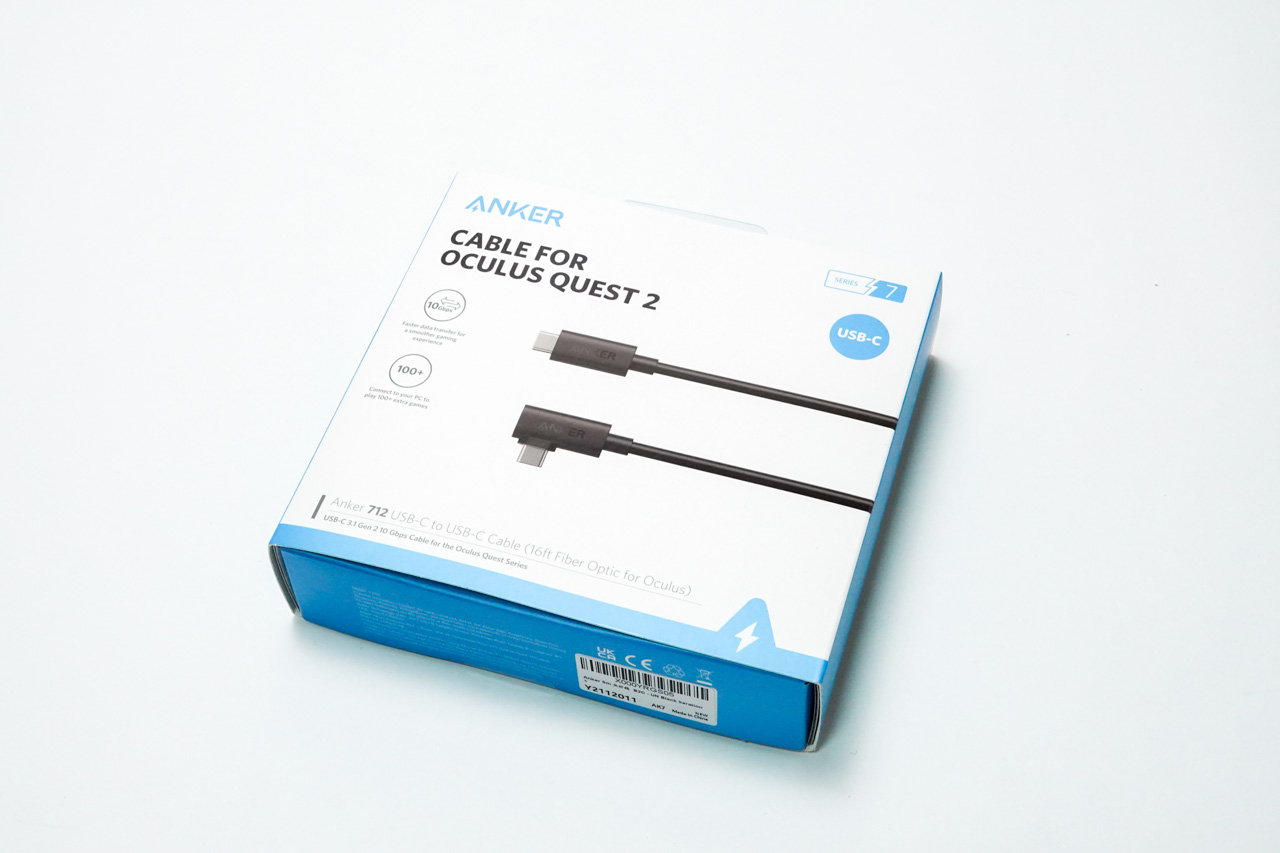 USBケーブルはANKERのちょっと高めのやつを購入